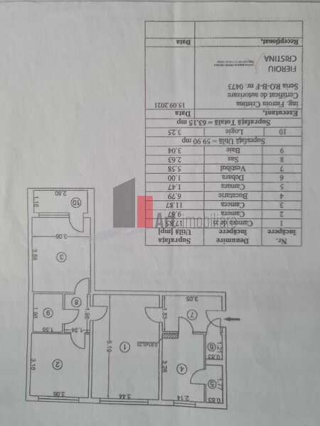 Piata Resita, vanzare apartament 3 camere.